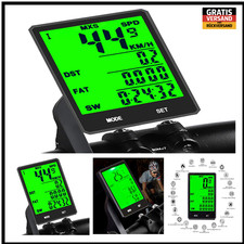 Kabelloser Fahrradcomputer | LCD mit grüner Hintergrundbeleuchtung