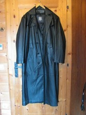Ledermantel, schwarz Gr. L mit