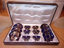 Rosenthal Mokka Service Gold Handmalerei 6 Teilig Top Zustand