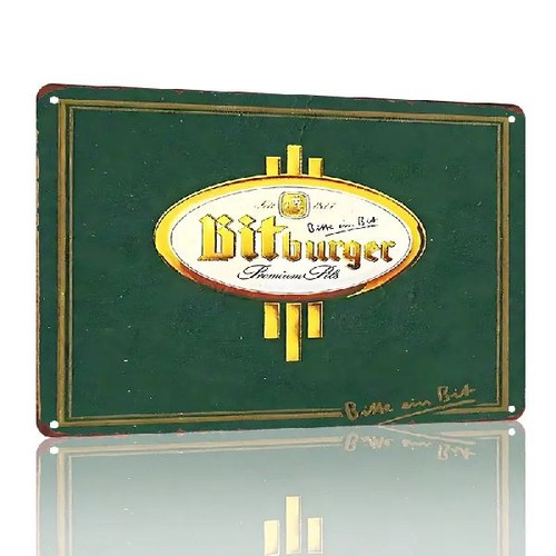 Blechschild bitburger bier - blechschild,