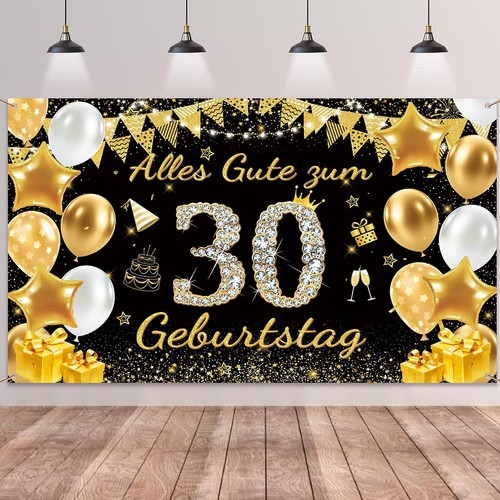 Geburtstag deko banner - 30.,