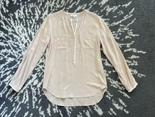 NH Nadine H Damenbluse 100% Seide 36 38 S M Altrosa Rosa beige