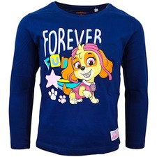 Paw Patrol Langarmshirt - Mädchen Shirt Skye aus Baumwolle Gr. 98-128 cm