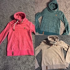 Naketano Pulli Pullover Sweatshirt Kapuzenpulli Fleece Pink Rosa Grün M 38