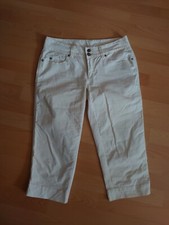 Damen-Jeanshose, Caprihose, colours of the World, weoß, gr. 40