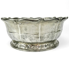 Kayserzinn Schale 4967 Jugendstil Entwurf Antik Art Nouveau Pewter Bowl 24cm