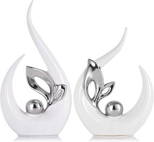 Weiß und Silber Keramik
