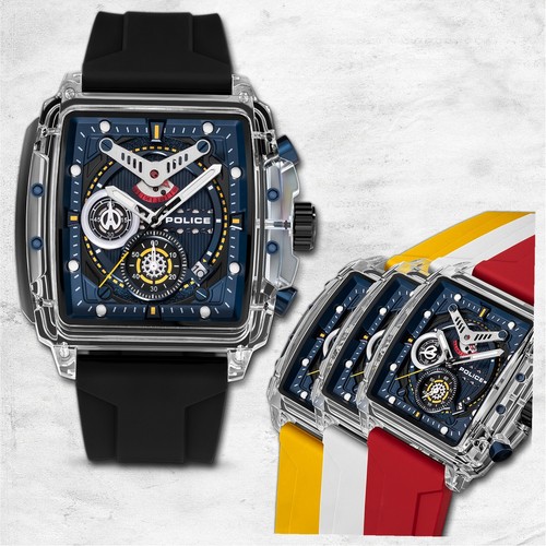 Police herrenuhr silikon - herrenuhr,