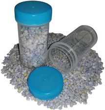 500 Schraubdosen 50ml Runddose Labor Kunststoffdose transparent Neu Blau