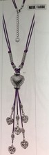 LR Joyce Hearts in Motion, Y-Multi-Herzkette, lila, neu