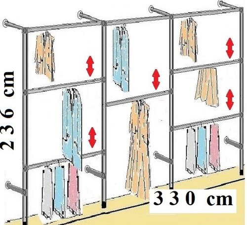 Kleiderständer wandregal - kleiderständer,