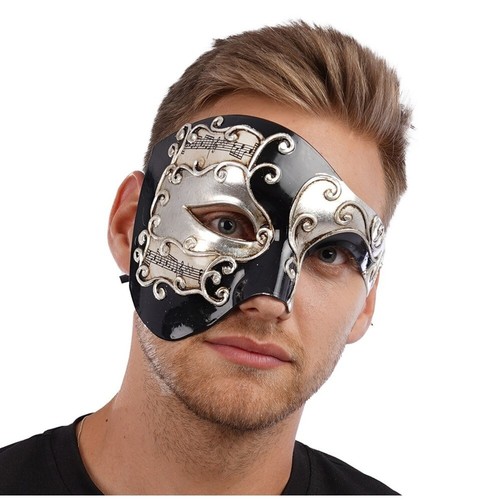 Venezianische halbmaske - venezianische,