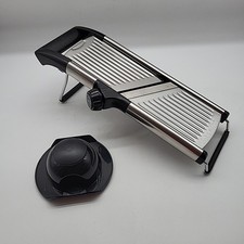 MASTERTOP Verstellbarer Gemüsehobel, Gemüsehobel, Obstschneider, Edelstahl, Küch