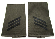 Rangabzeichen Heer Hauptgefreiter schwarz/oliv Schulter Klappen Schlaufen
