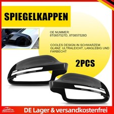 2x Außenspiegelkappen 8T0857528D Für Audi S4 RS4 S5 A5 Coupe 08-2016 8T0857527D