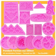 3D Silikon Fondant Silikonform