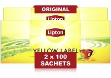 Lipton - Yellow Label Schwarzer Tee - 2 x 100 Teebeutel