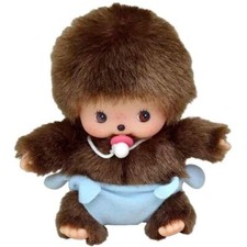 Bebichhichi | 13 cm | Monchhichi Puppe | Junge | Baby mit blauer Windel