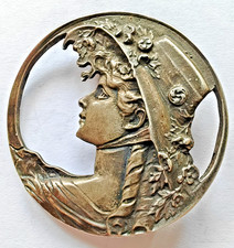 Schöne Jugendstil Brosche /