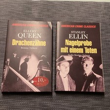 Ellery Queen Drachenzähne + Nagelprobe Scherz Krimi Taschenbücher American Crime