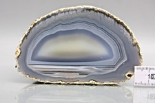 Achat,  Geode,  unterschiedliche Wachsphasen, 9 cm, Brasilien (10-6)