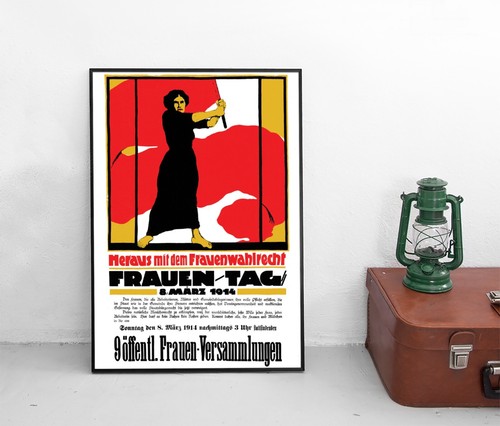 Poster frauentag 1914 heraus - poster,