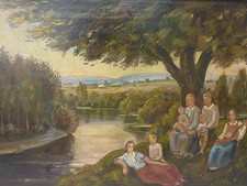 Sonntagsausflug Gemälde