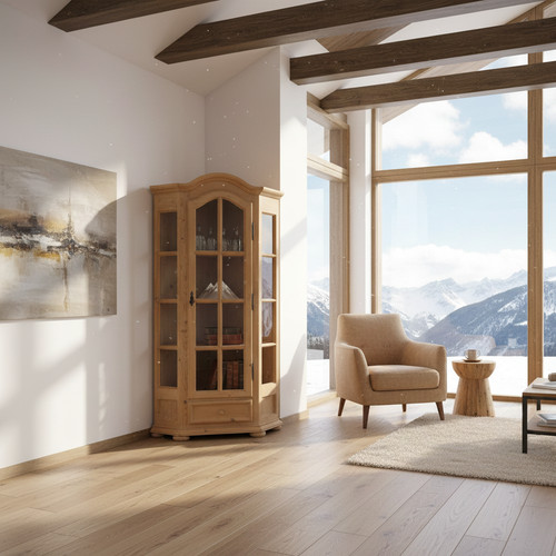 Eckschrank schrank holz - eckschrank,
