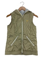 PrimaLoft Damen Steppweste Kapuze Oliv Gr. 36/S Outdoor Weste