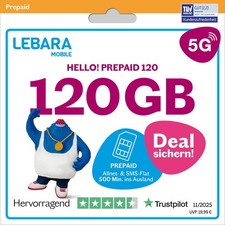 LEBARA HELLO! 120 Prepaid
