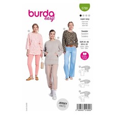 Burda Easy Schnittmuster Nr. 5788 - Sweater - Pullover - Longshirt