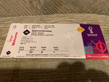 Mint Ticket Spanien Espana vs Deutschland Germany Fifa WORLD Cup Qatar 2022