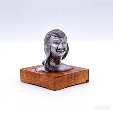 Vintage Female Bust on Wooden