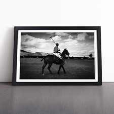 Polo Pferd Wandbild Kunstdruck