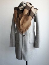 Jan Mayen Mantel Wolle Wendemantel 36 38 It. Gr. 42 Braun Beige Grau Top Zustand