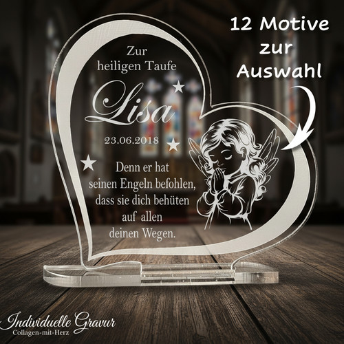 Aufsteller herz gravur - aufsteller,