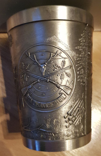 Vintage becher zinnbecher - becher,