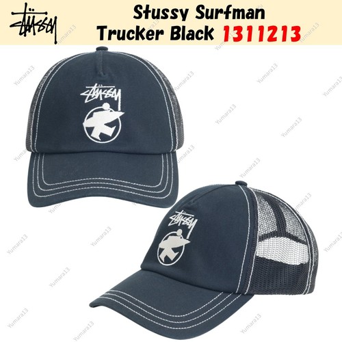 Stussy surfman trucker - stussy, black