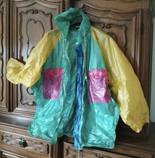 Retro PVC Regenmantel Plastik