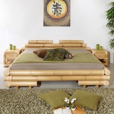 Bambusbett Meiji Rattan