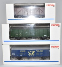 Märklin H0 4703 47362 47368  3 Stück Bahnpostwagen DBP DB in Ep. IV KKK/NEM OVP
