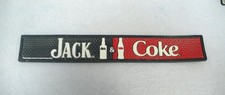 Jack  & Coke Gummi Barmatte Gummiläufer, Schwarz und Rot