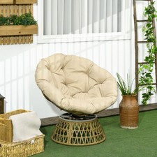 Outsunny Papasansessel Rattan