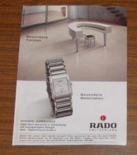 Seltene werbung vintage rado - werbung,