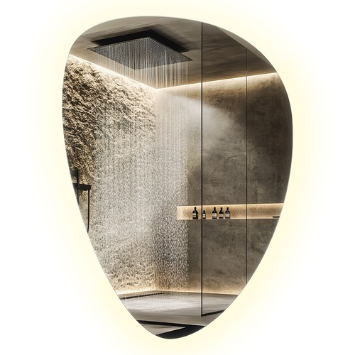 Wandspiegel led asymmetrisch - led,