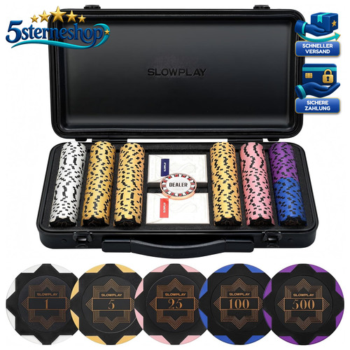 Pokerchip set 300 ton chips - pokerchip-set,