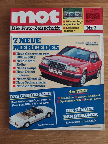 Mot 1984 range rover opel - mot,