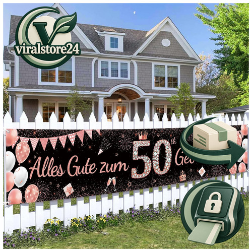 Geburtstag banner - 50.,