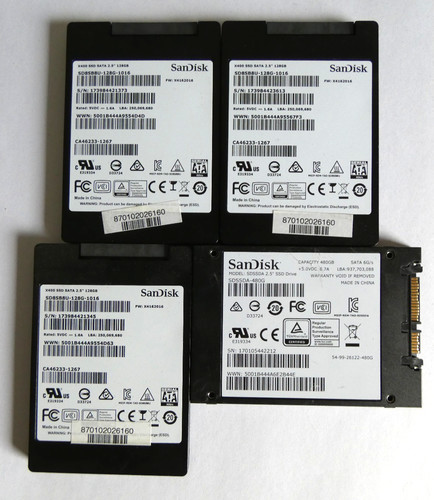 Sandisk 480gb 3x 128gb - st.,