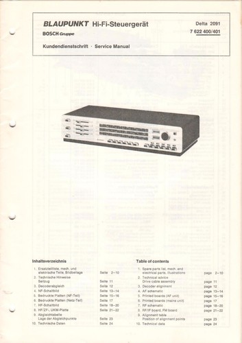 Blaupunkt delta 2091 - delta,